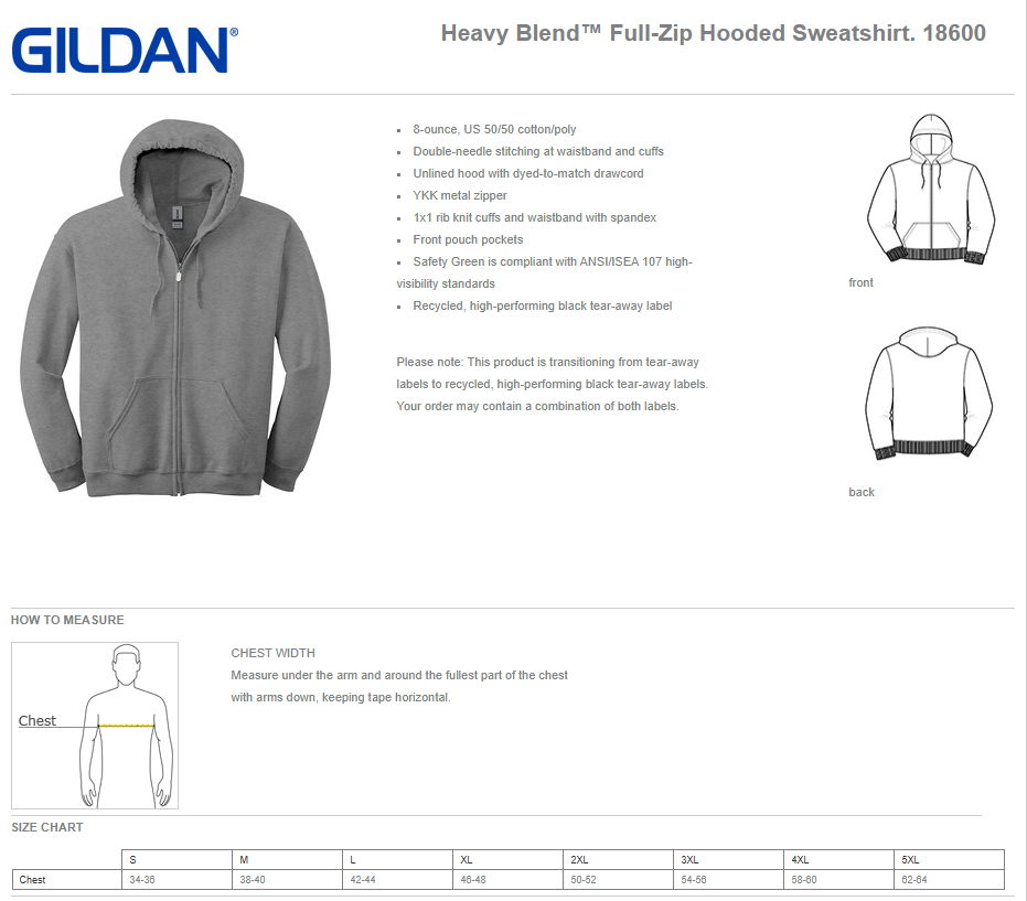 Aviation & Air Sensors Division Gildan Full Zip Hoodie
