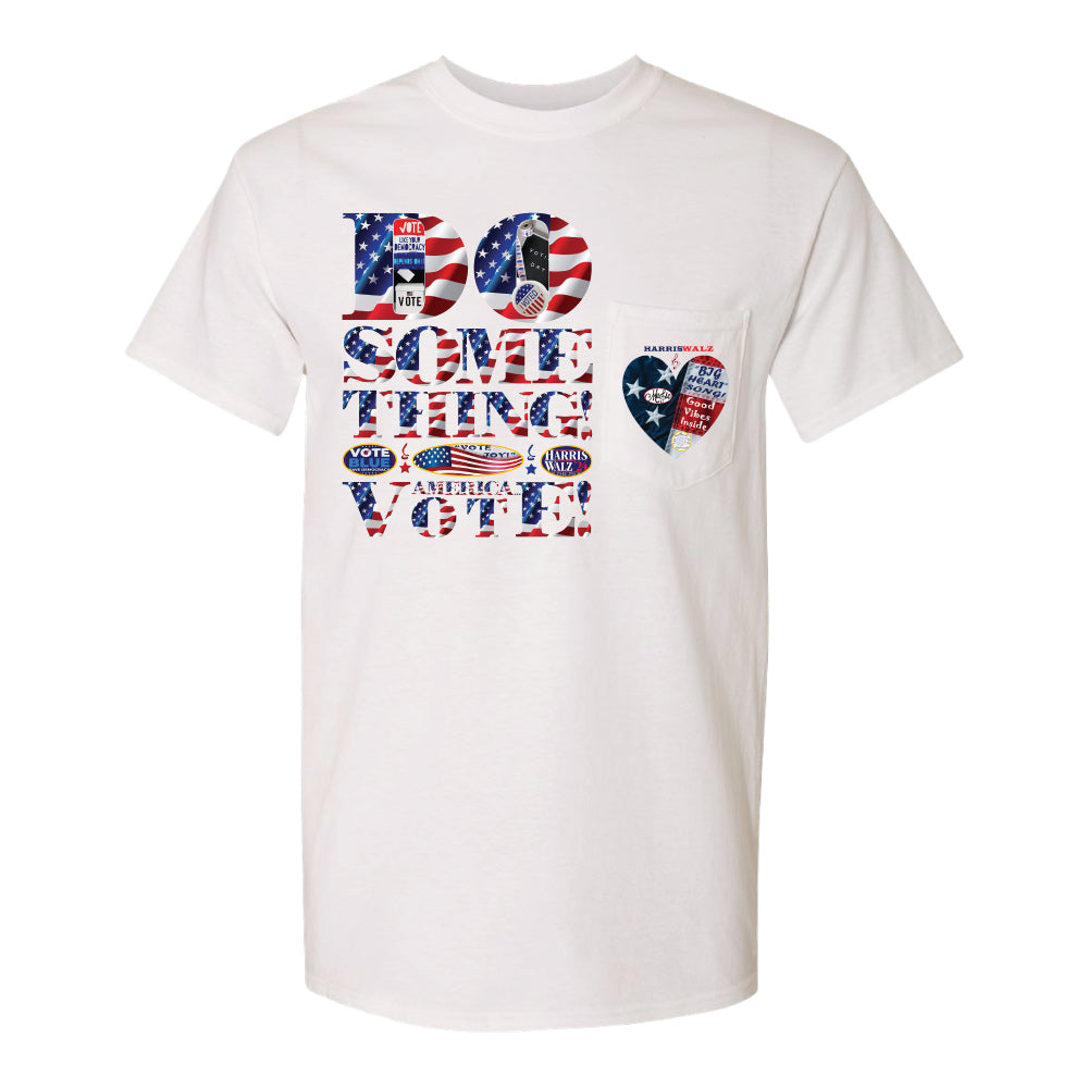 Do Something White Short Sleeve T-shirt