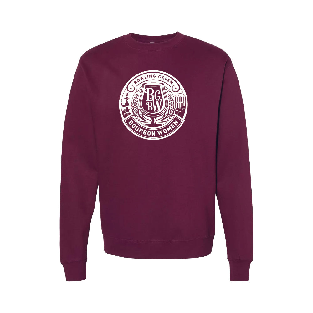 BG Bourbon White Crest Crewneck Sweatshirt