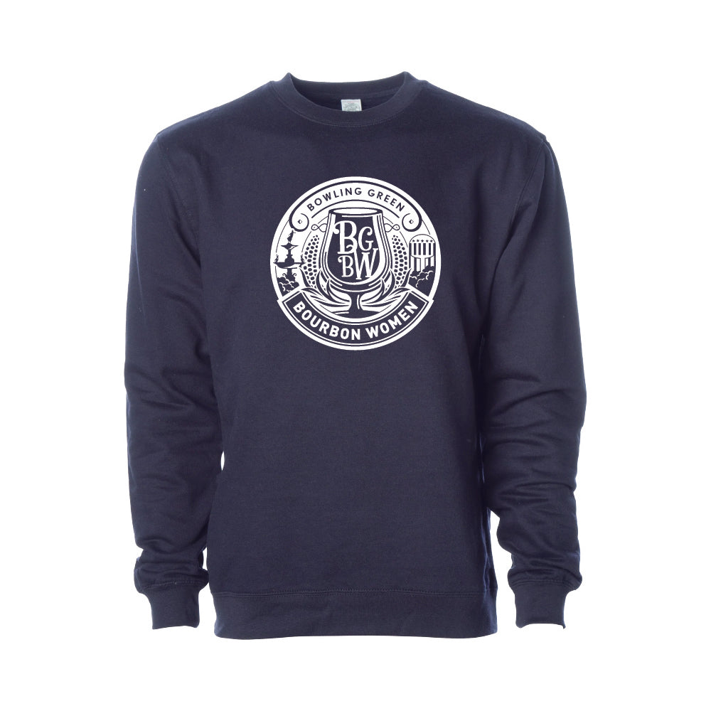 BG Bourbon White Crest Crewneck Sweatshirt