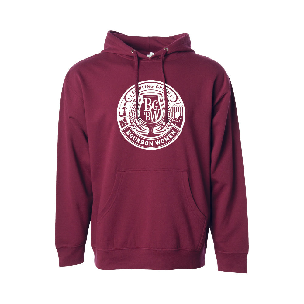 BG Bourbon White Crest Hoodie