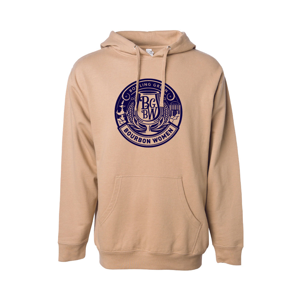 BG Bourbon Navy Crest Hoodie