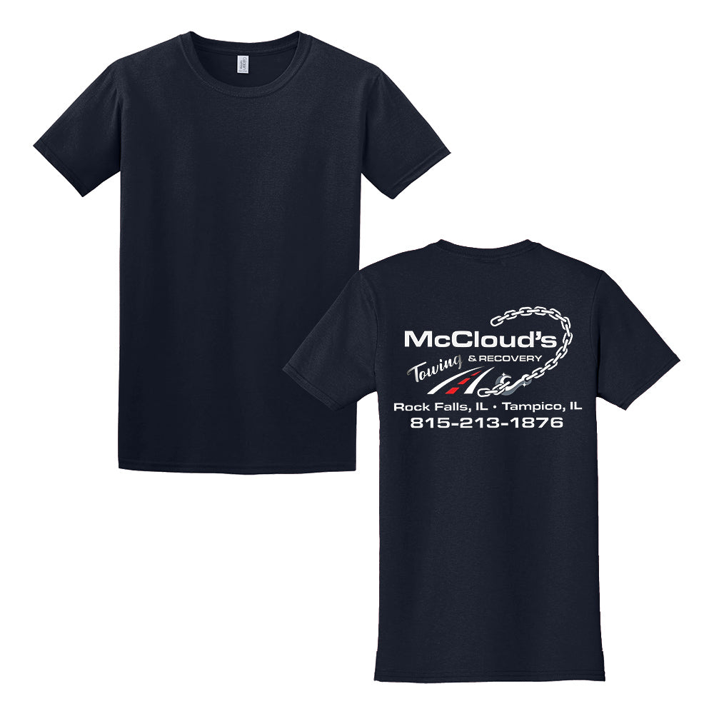 McCloud's Towing & Recovery T-shirt- Multiple color options
