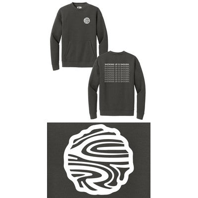 Cedar Recovery Showing Up Is Enough Sweatshirt