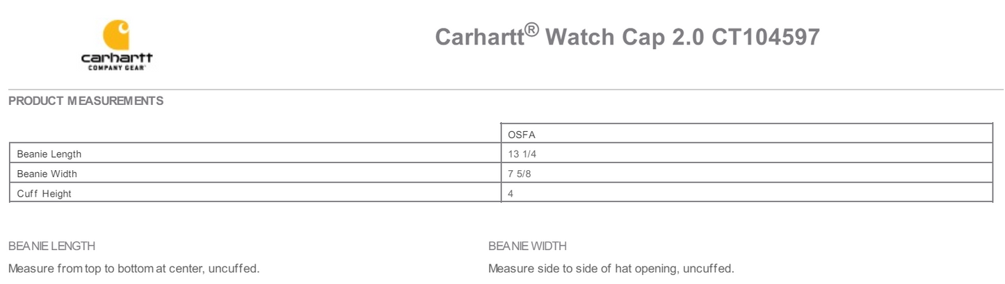 Goober 95.1 Carhartt Beanie with Color Logo