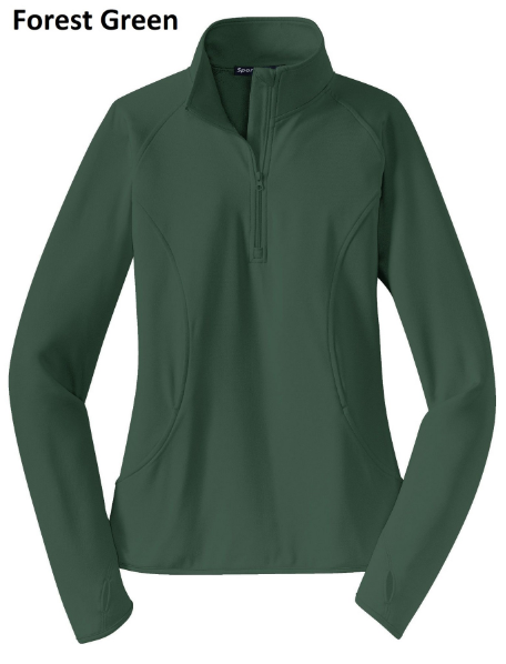 WCPS Ladies Sport-Wick Stretch 1/4 Zip Pullover
