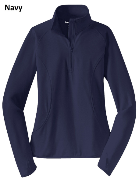 WCPS Ladies Sport-Wick Stretch 1/4 Zip Pullover