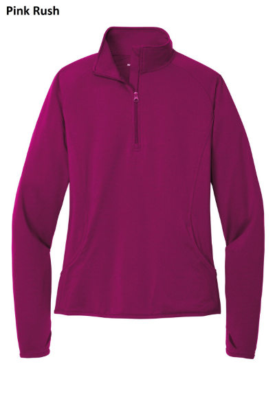 WCPS Ladies Sport-Wick Stretch 1/4 Zip Pullover