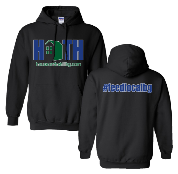 House on the Hill Hoodie Sweatshirt Front and Back Logo