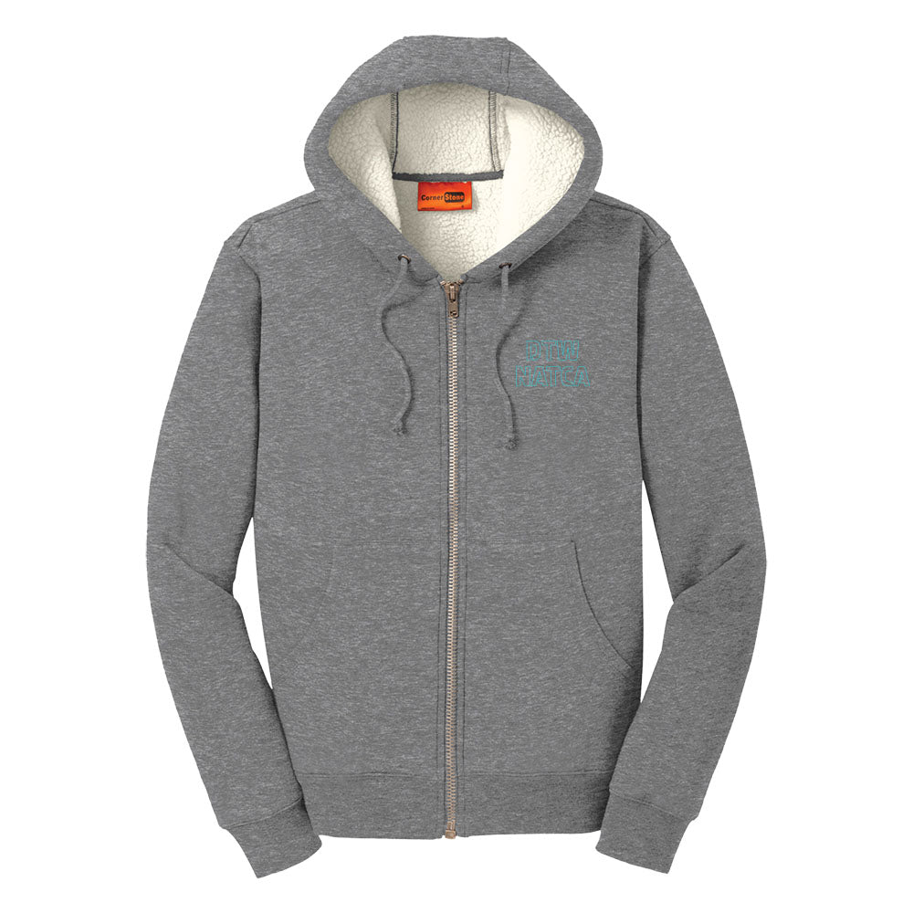 DATC Cornerstone Heavyweight Sherpa Lined Hooded Fleece Jacket - Embroidered