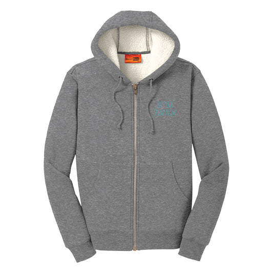 DATC Cornerstone Heavyweight Sherpa Lined Hooded Fleece Jacket - Embroidered