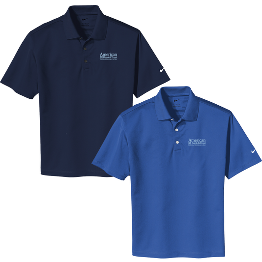 American Bank & Trust Tonal Blue Logo Polo