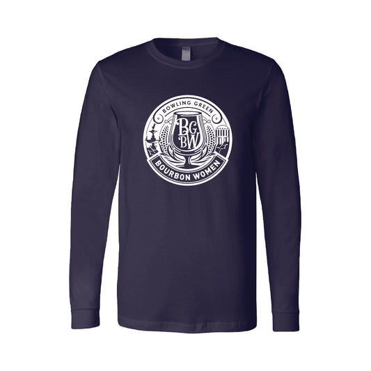 BG Bourbon White Crest Long Sleeve Tee