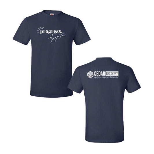 Cedar Recovery Progress Not Perfection Tee