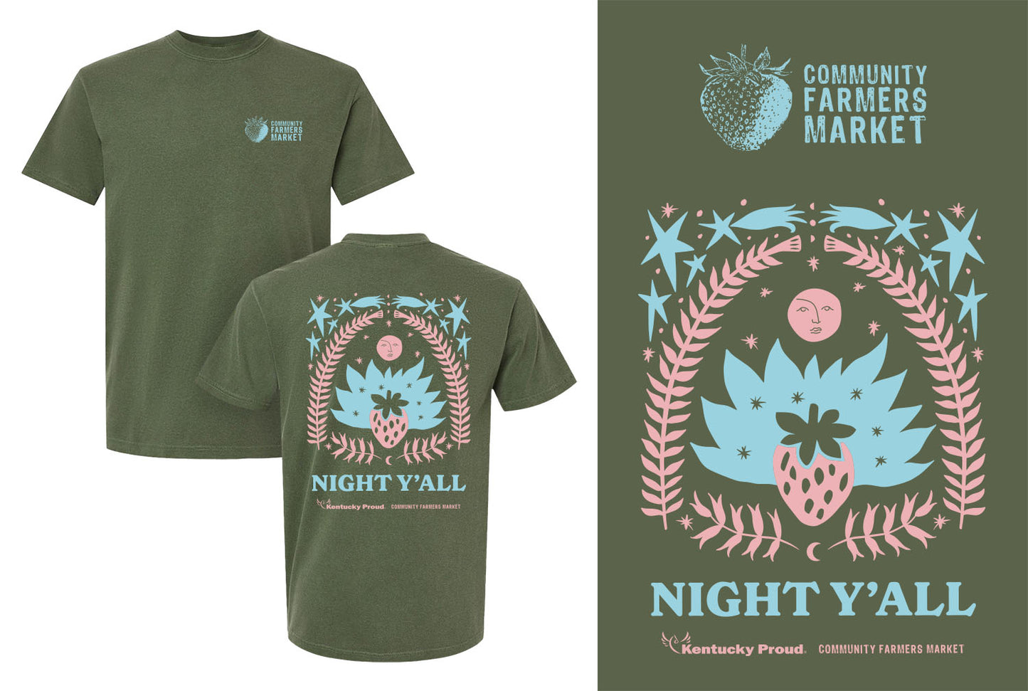 Community Farmers Market Night Market T-Shirt