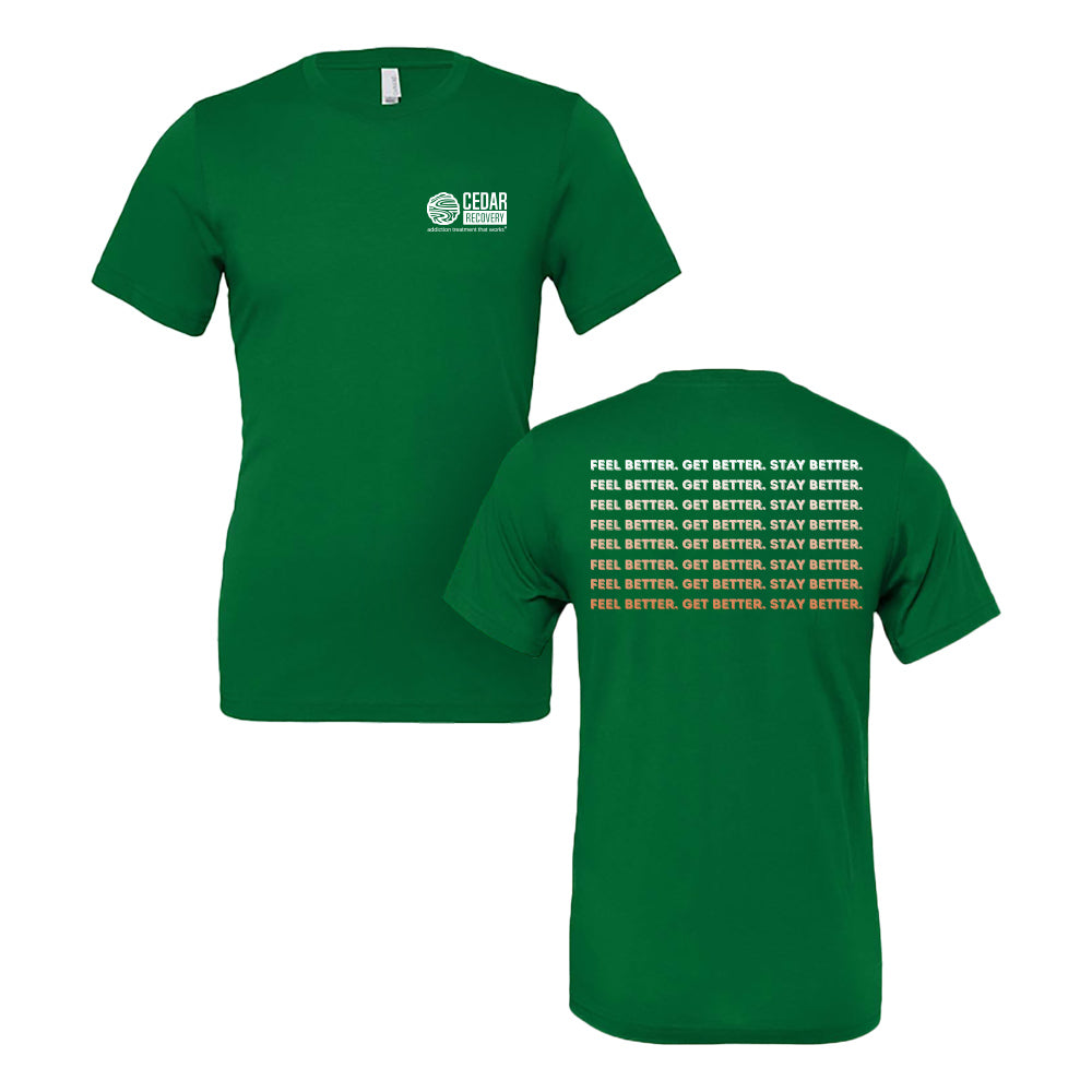 Cedar Recovery- Feel Better, Get Better, Stay Better (Kelly Green)